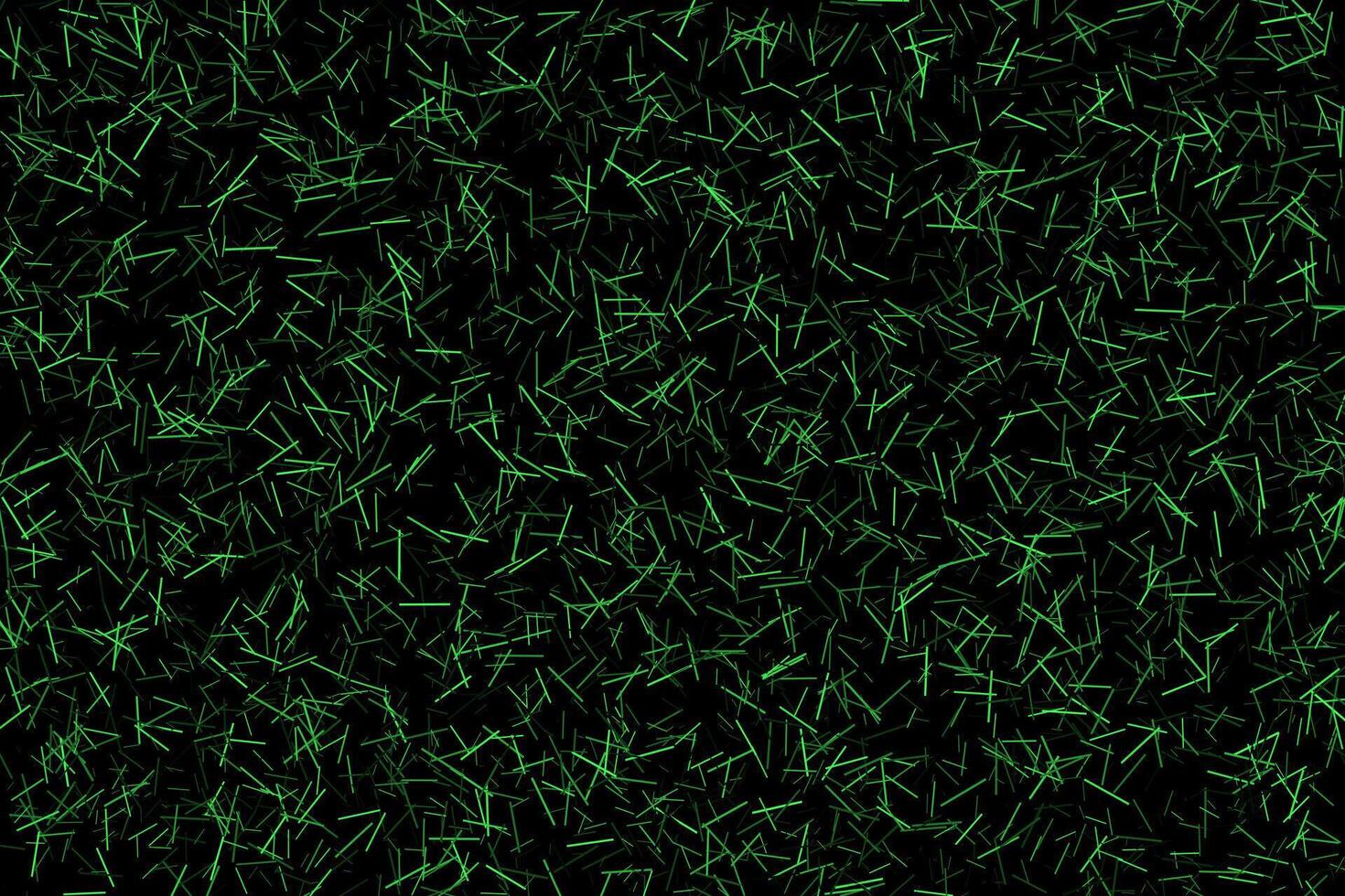 Green short lines flying abstract background vector