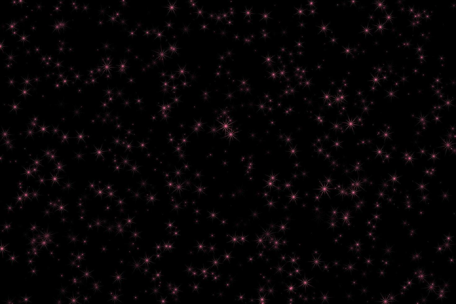 Red glowing stars night sky universe background vector