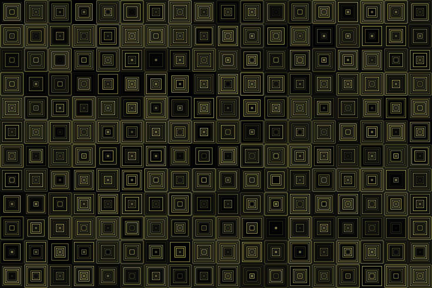 Yellow geometric squares pattern abstract background vector