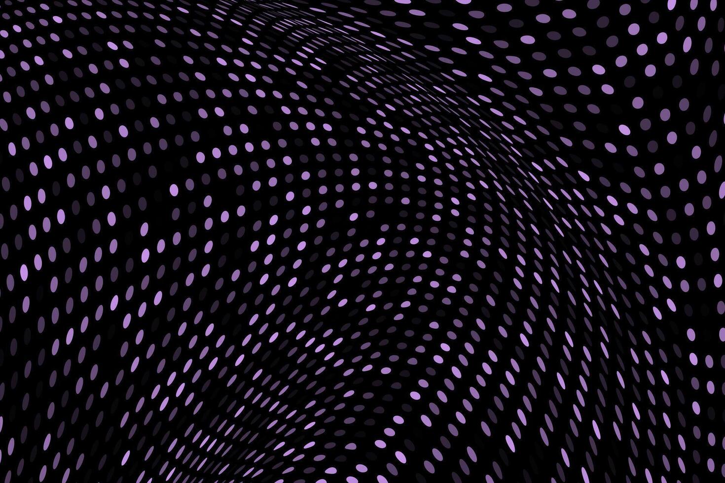 Purple wavy dots circles abstract background vector