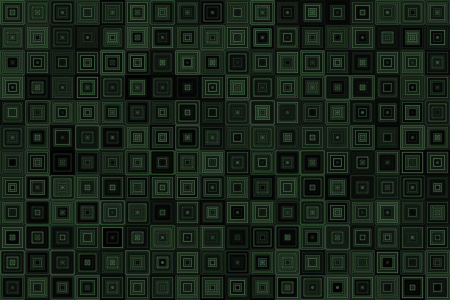 Green geometric squares pattern abstract background vector