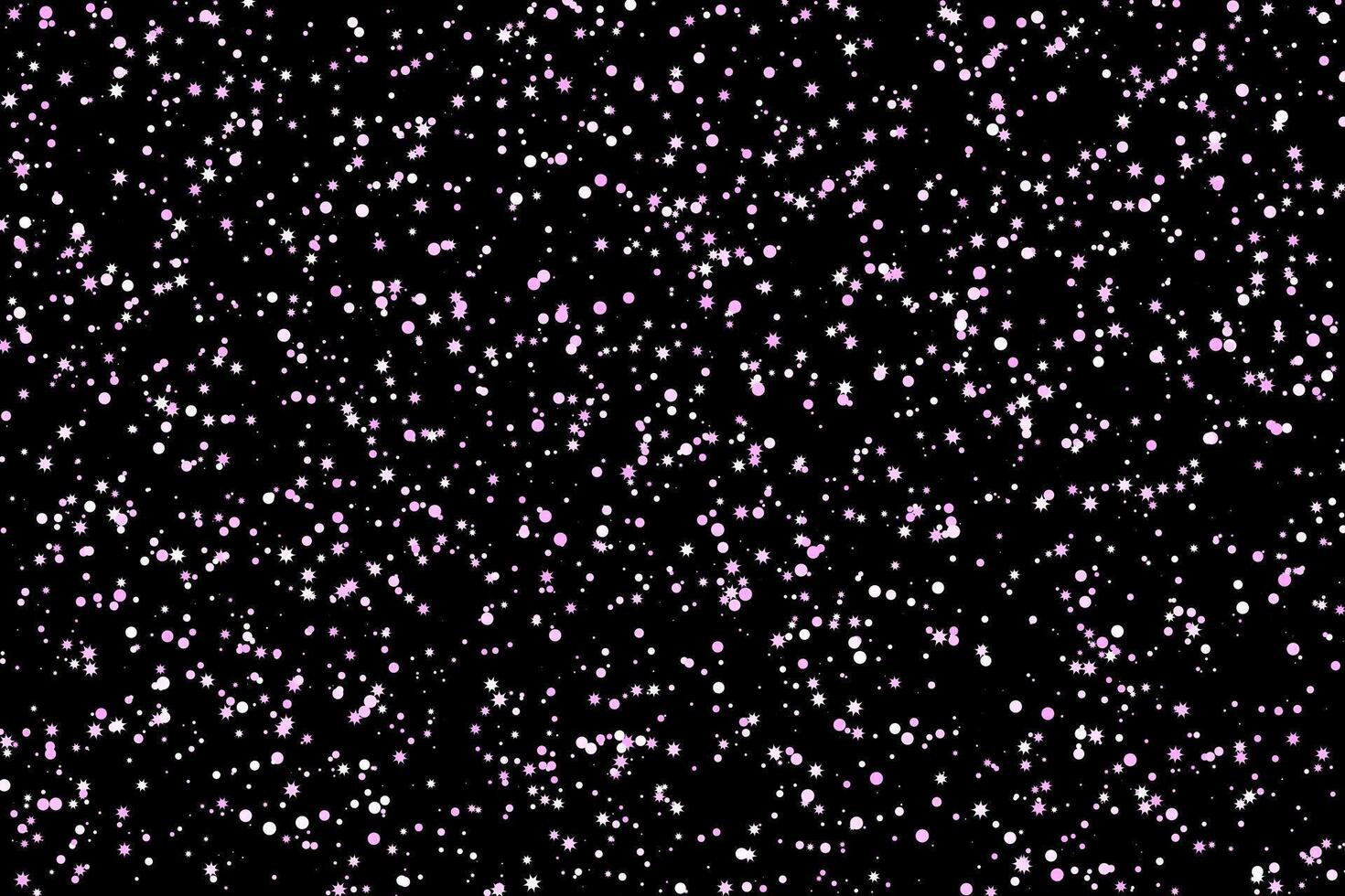 Pink white stars in the night sky universe abstract background vector