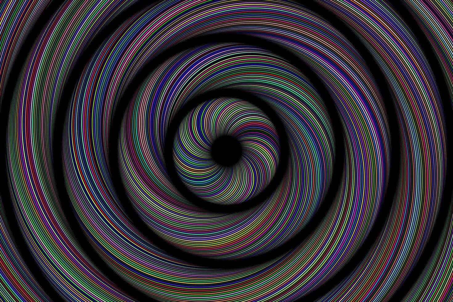 Colorful circles abstract rings motion effect background vector