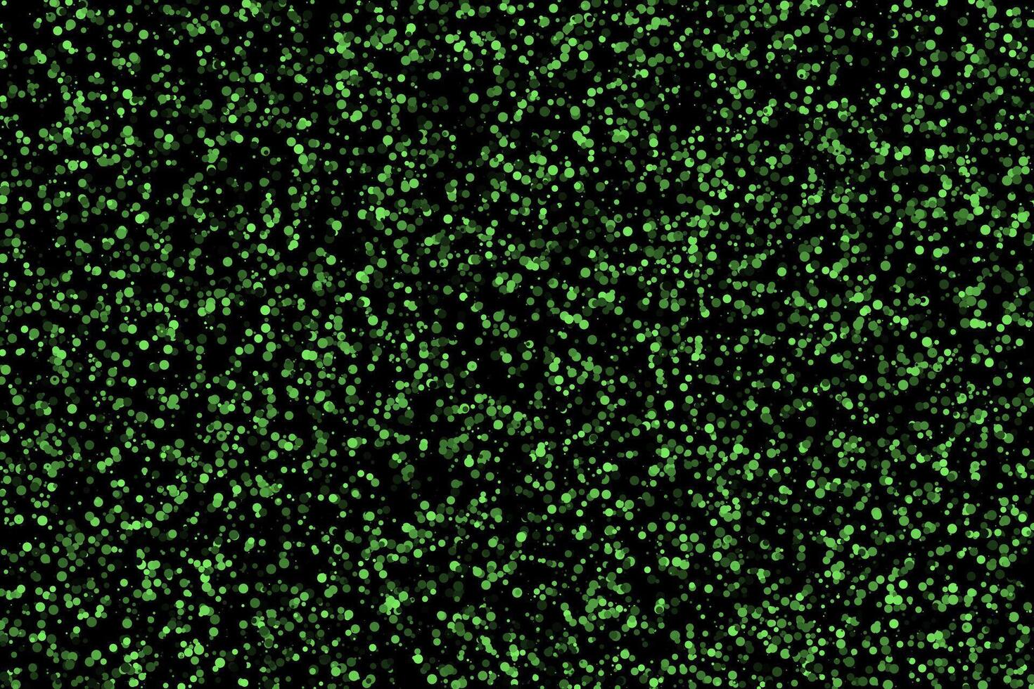 Green bubbles chaotic circles abstract background vector