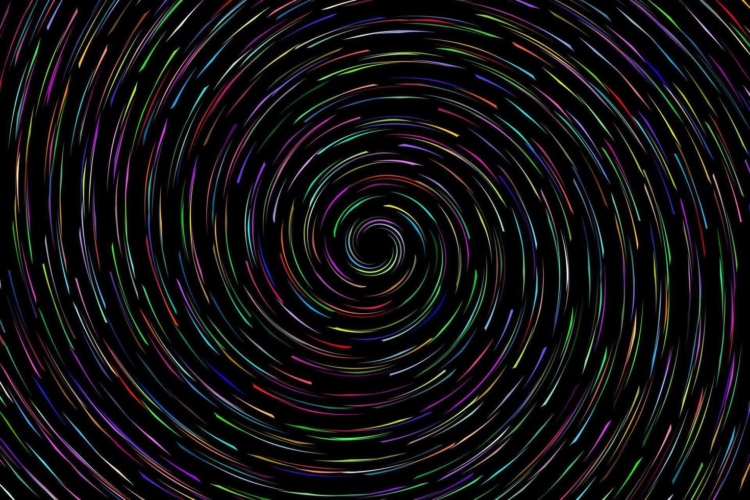 Colorful abstract spiral circle waves background vector