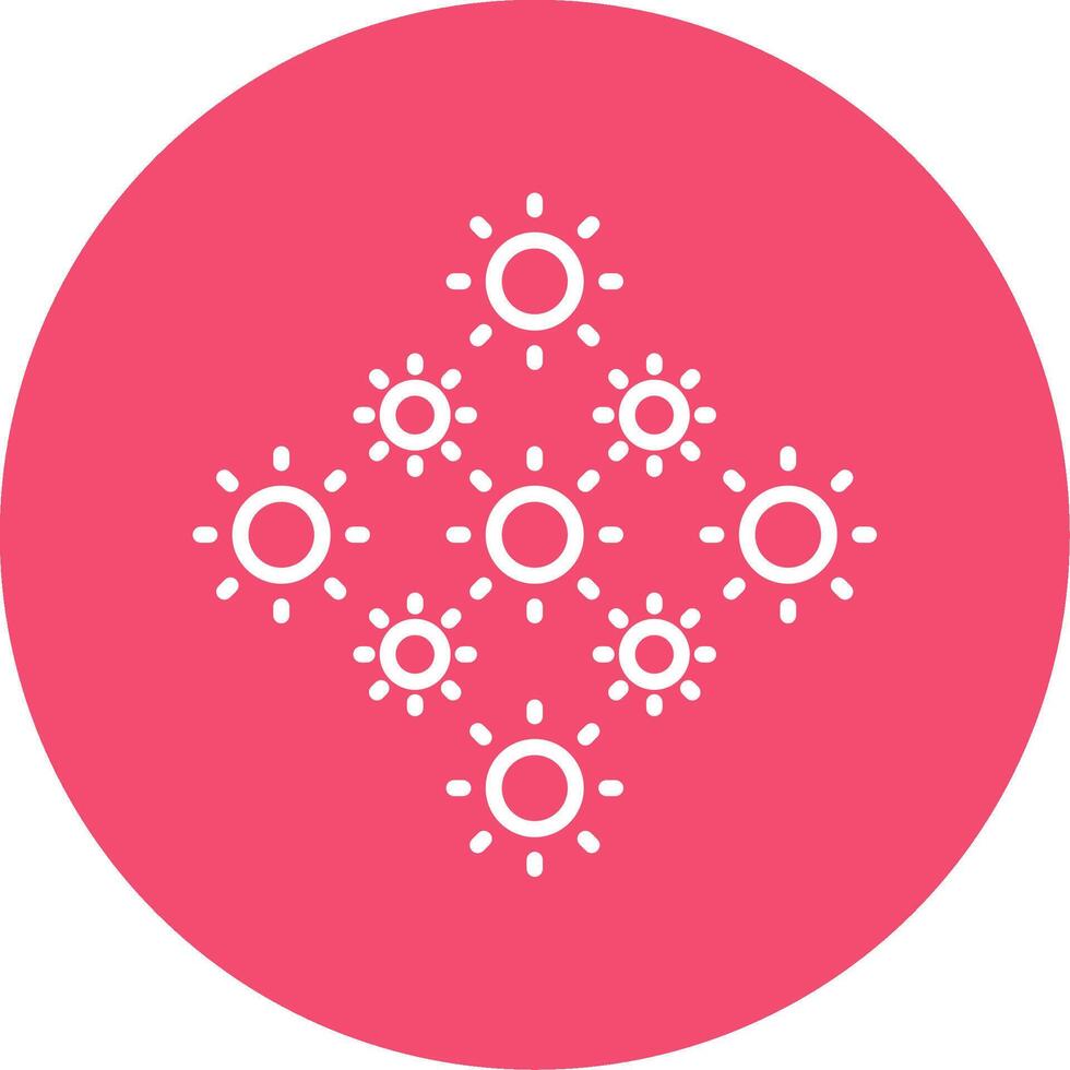 Lights Multi Color Circle Icon vector