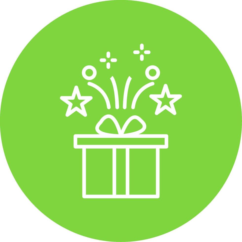Gifts Multi Color Circle Icon vector