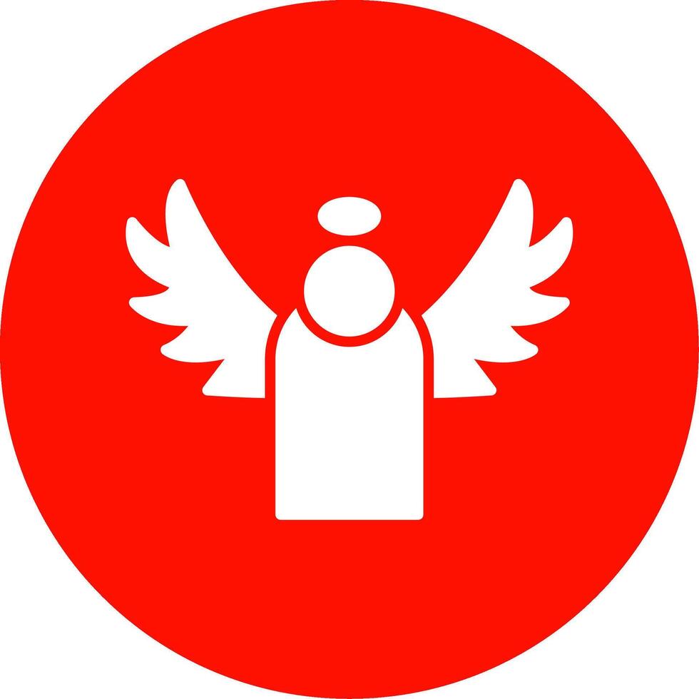 Angel Multi Color Circle Icon vector