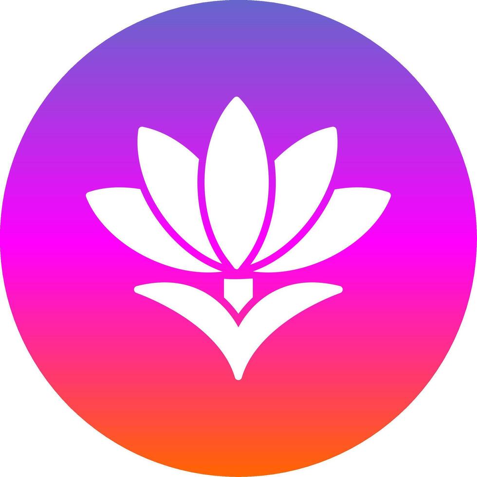 Saffron Glyph Gradient Circle Icon Design vector