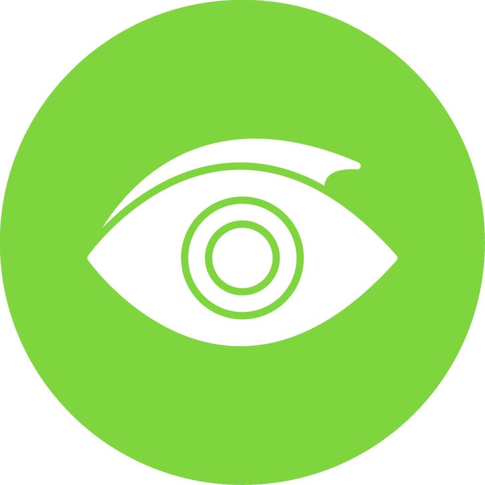 Eye Multi Color Circle Icon vector