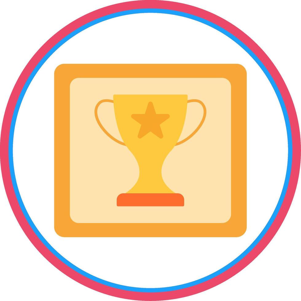 Frame Flat Circle Icon vector