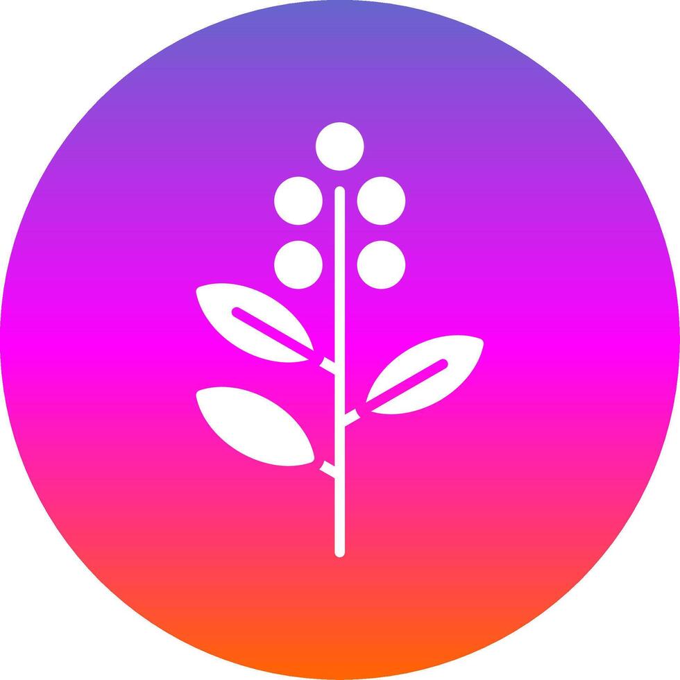 Eucalyptus Glyph Gradient Circle Icon Design vector
