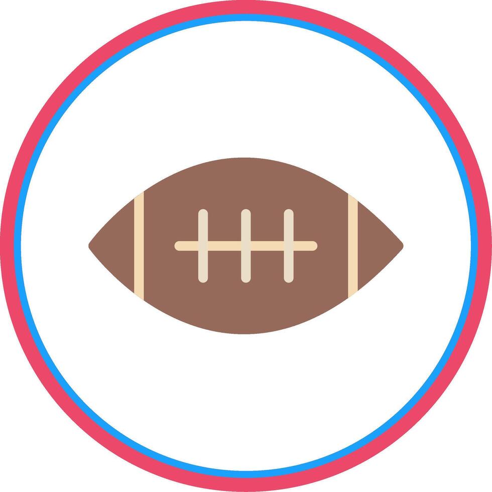 Football Flat Circle Icon vector