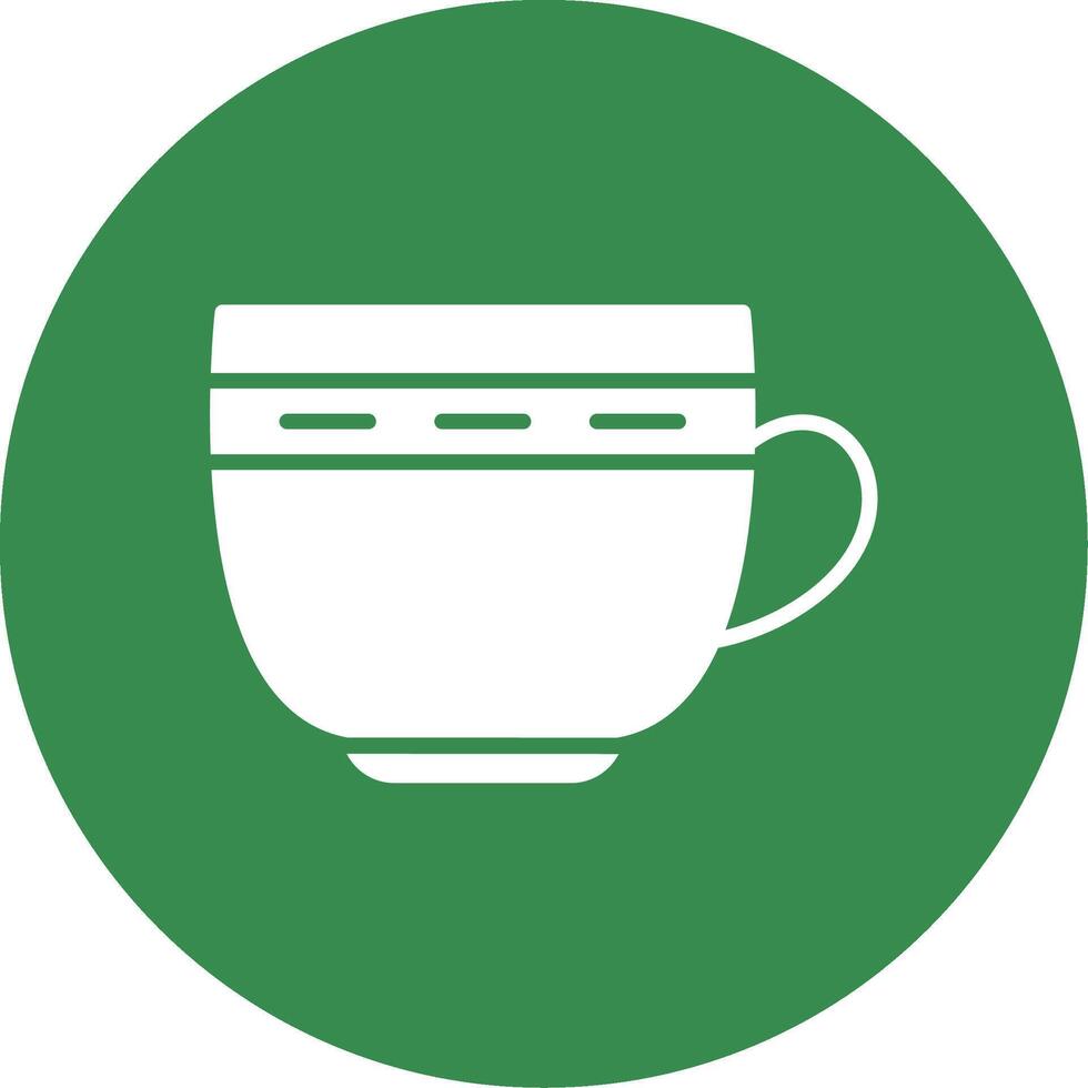 Cup Multi Color Circle Icon vector