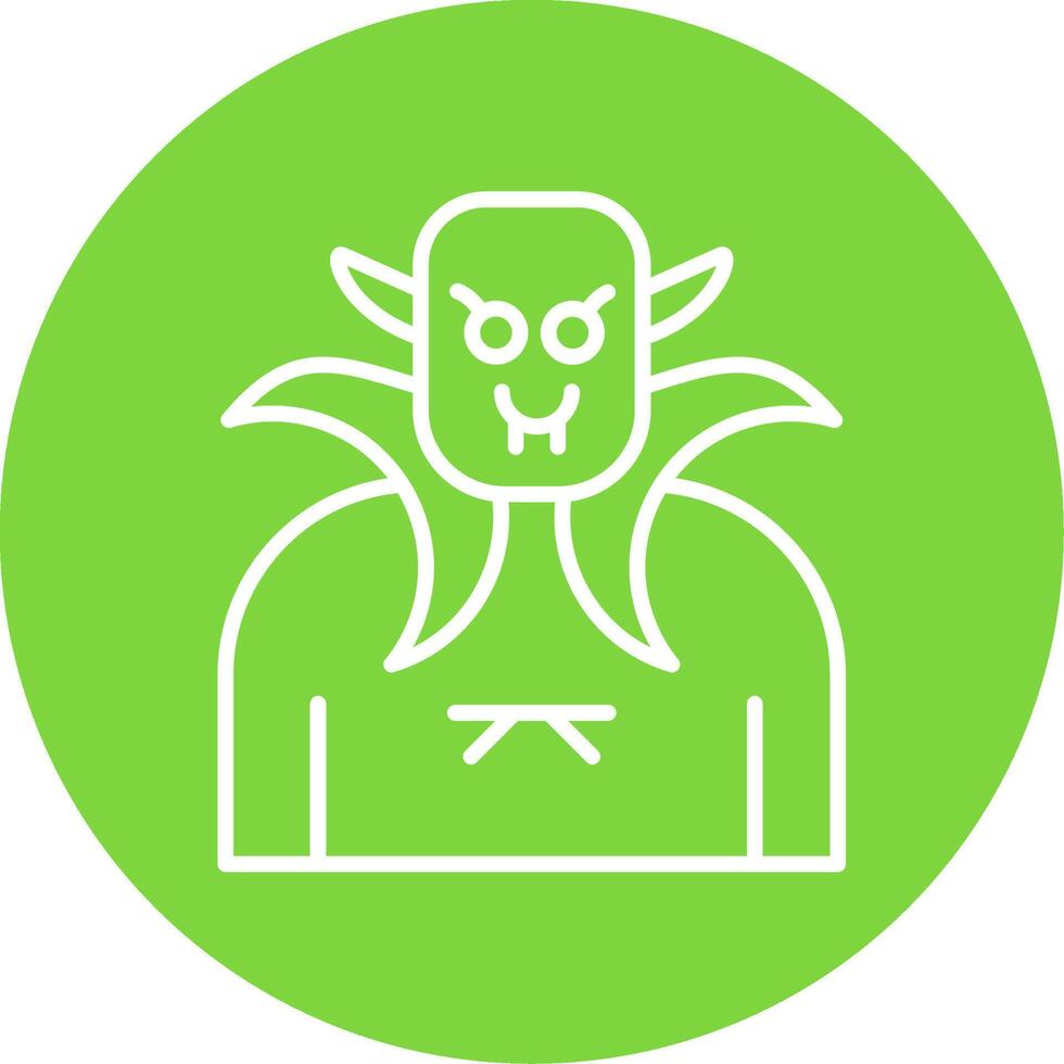Vampire Multi Color Circle Icon vector