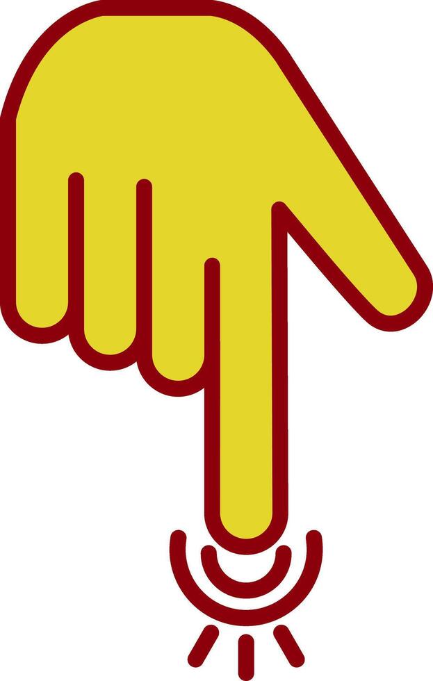 Pointing Down Vintage Icon Design vector