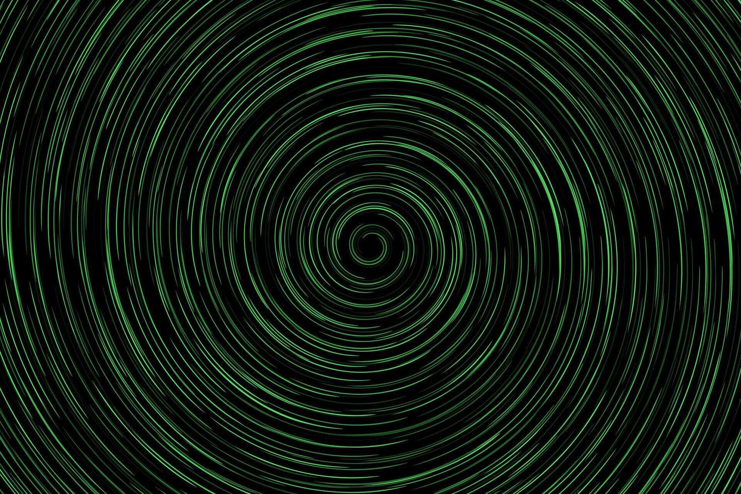 Green spiral waves tornado abstract background vector