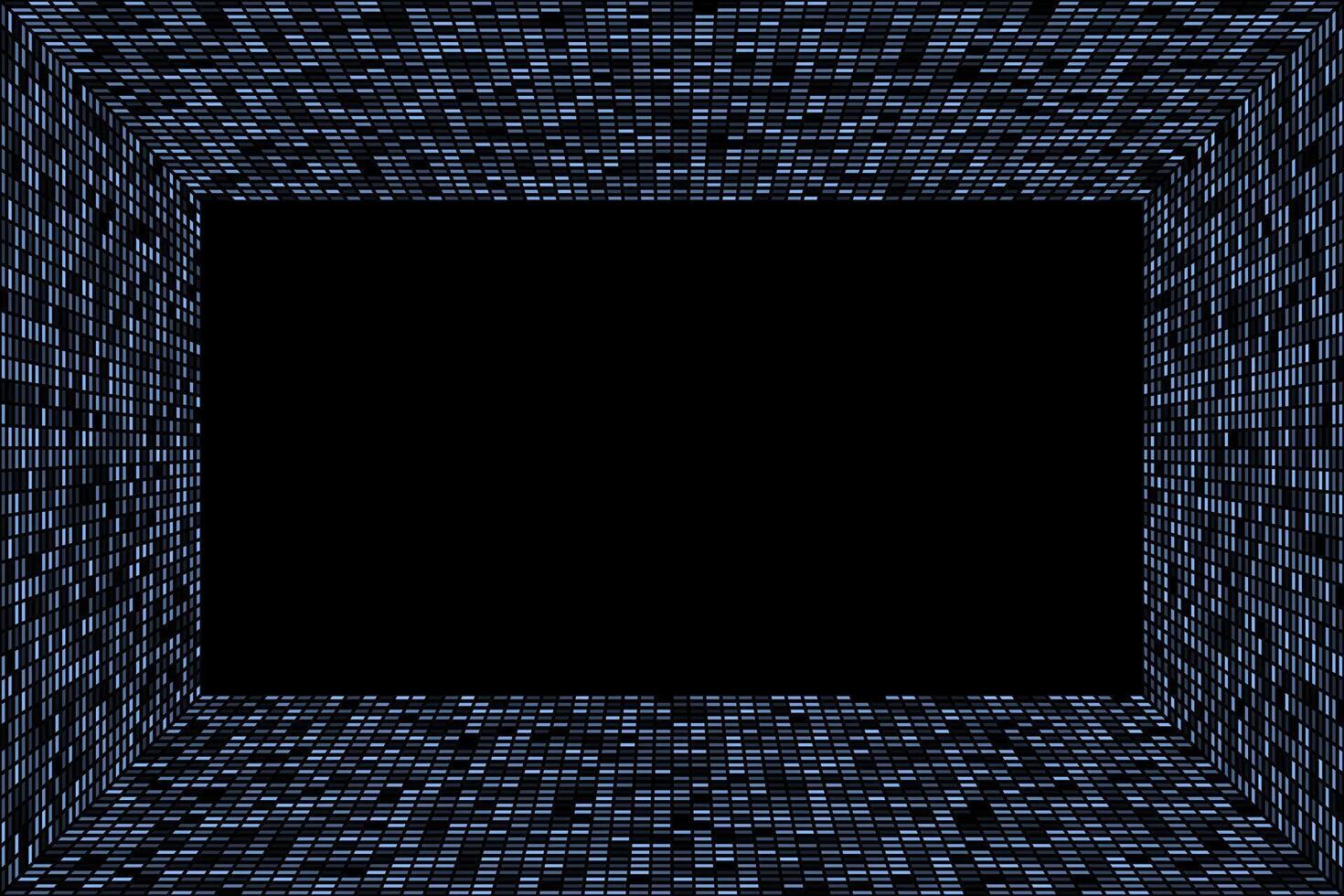 Blue rectangle geometric frame abstract background vector