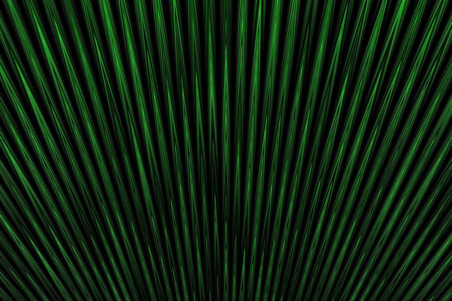 Green light rays burst abstract background vector