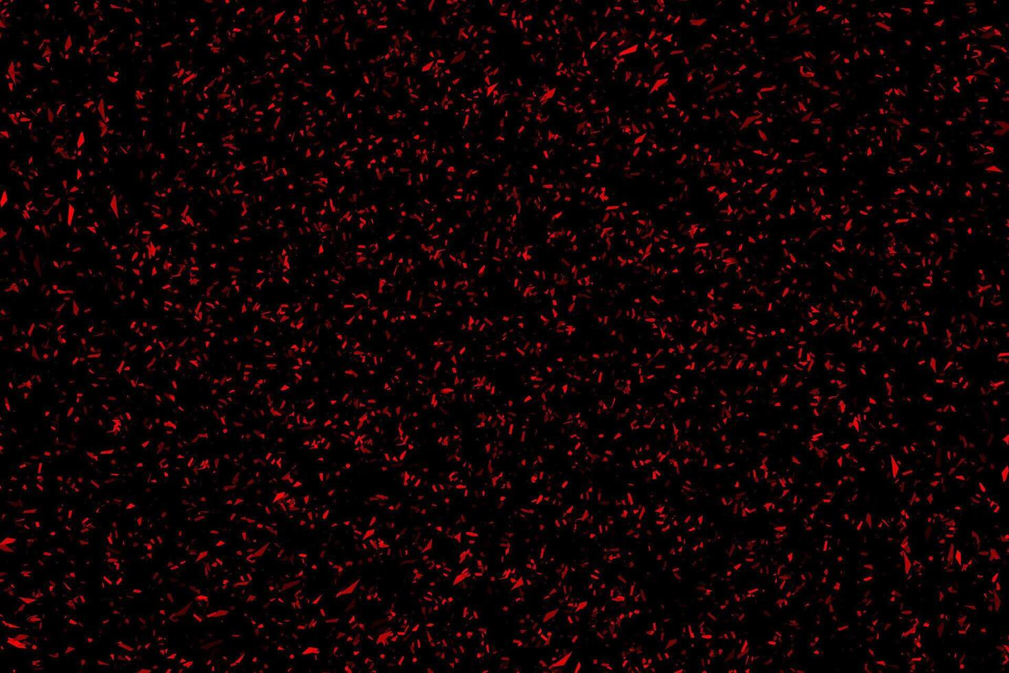 Red broken glass particles abstract background vector