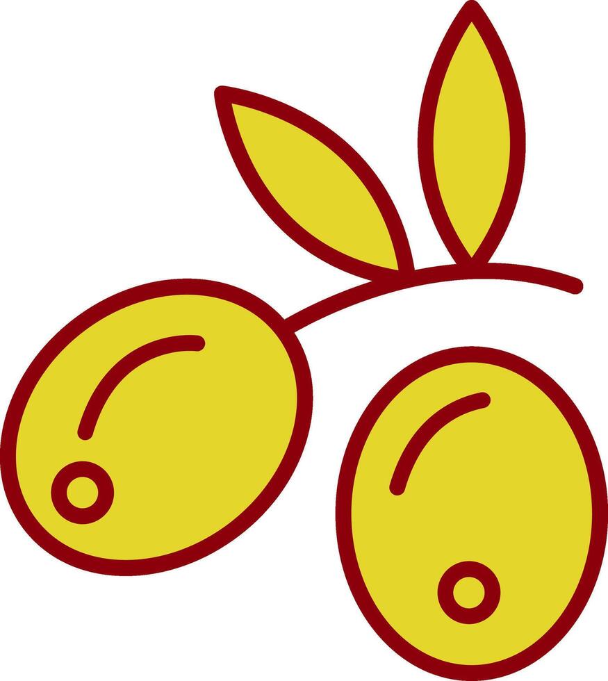 Olives Vintage Icon Design vector