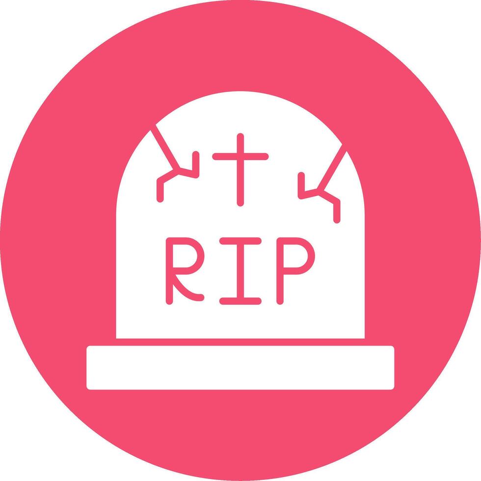 Cemetery Multi Color Circle Icon vector
