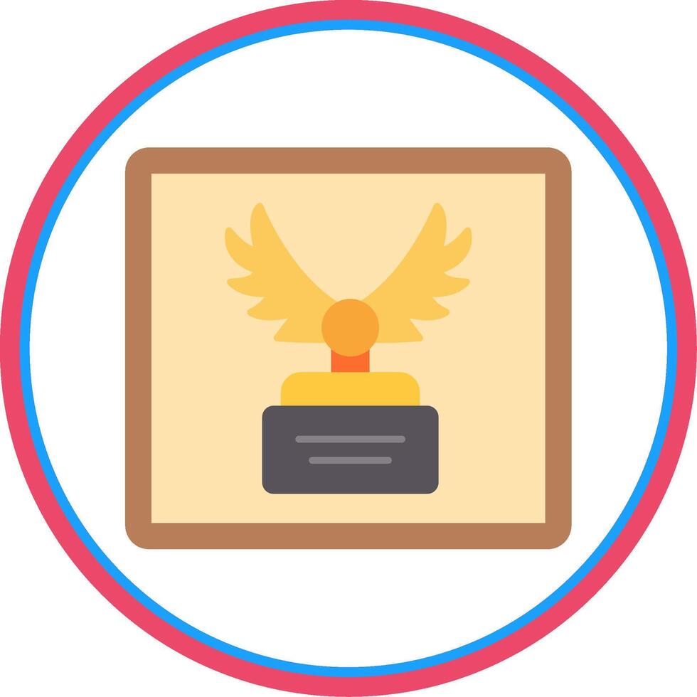 Frame Flat Circle Icon vector
