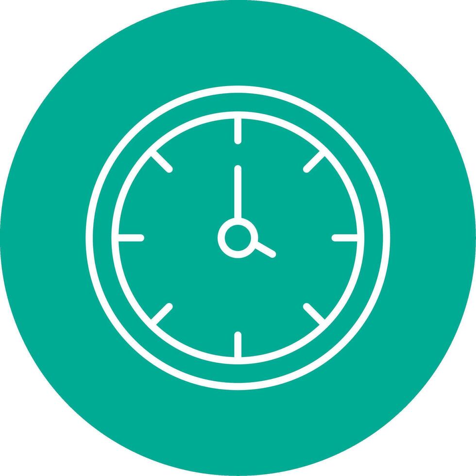 Clock Multi Color Circle Icon vector