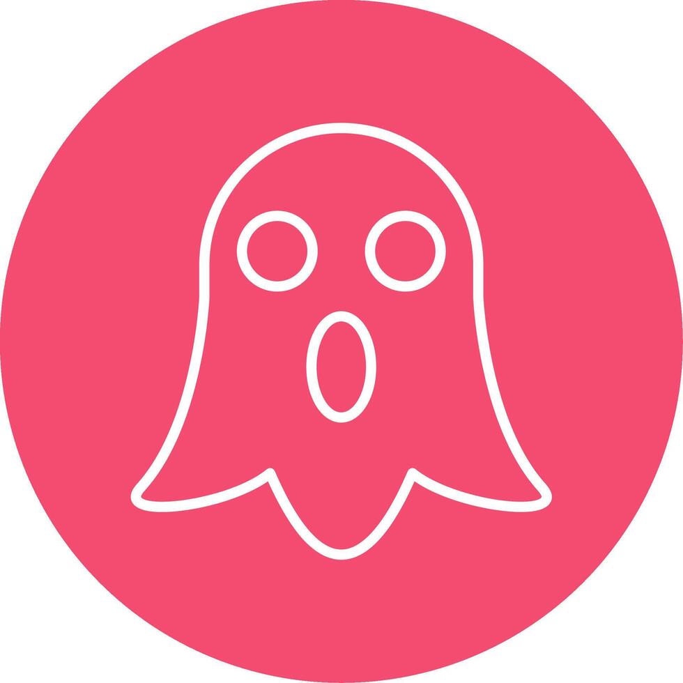 fantasma multi color circulo icono vector