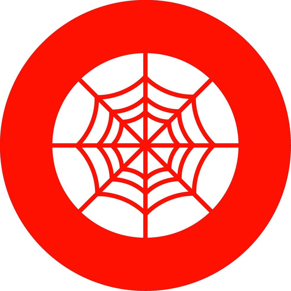 araña web multi color circulo icono vector