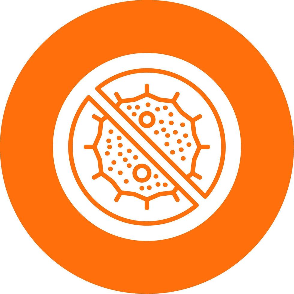 Bacteria Multi Color Circle Icon vector