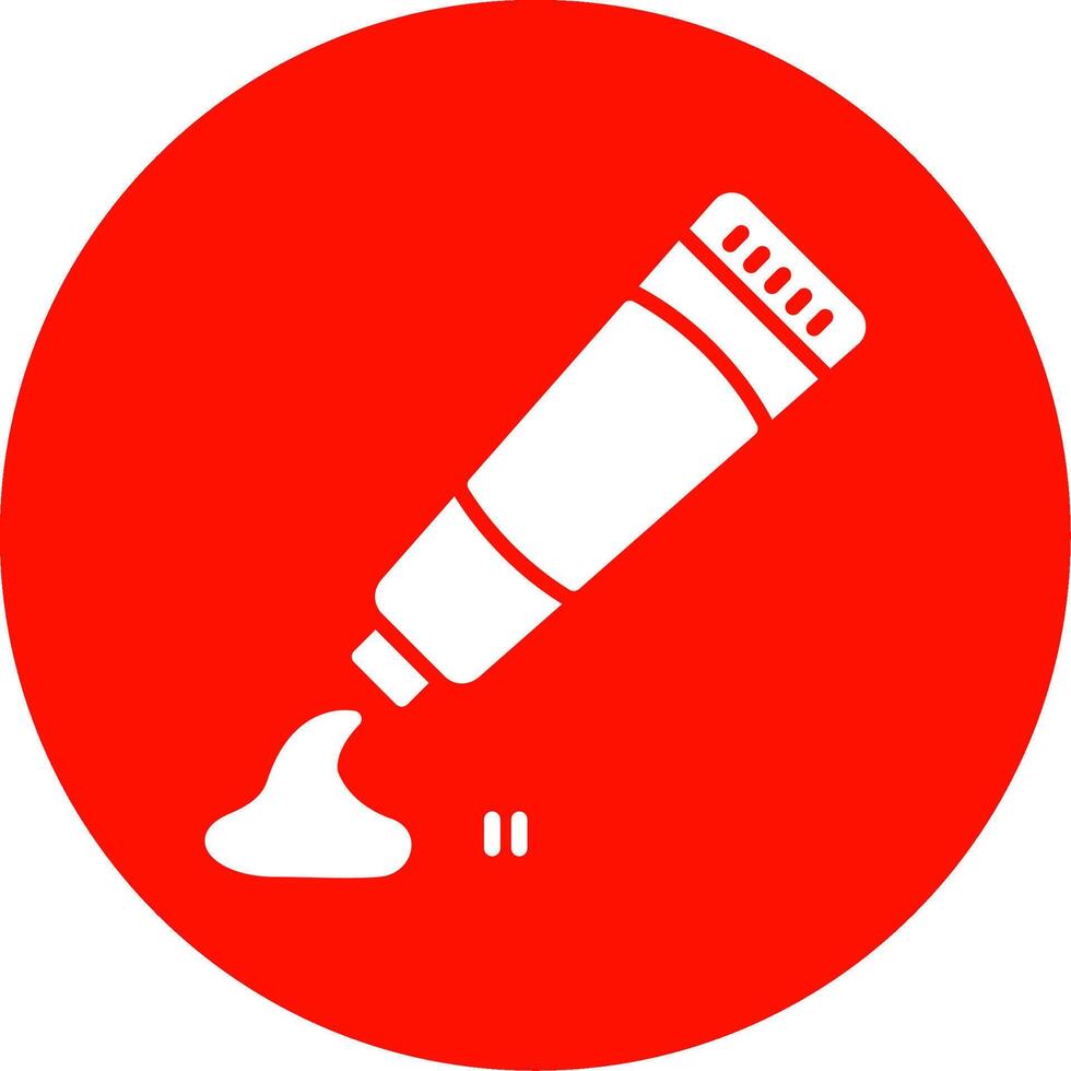 Tooth Paste Multi Color Circle Icon vector