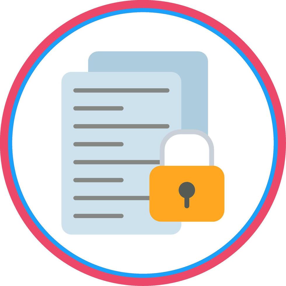 File Flat Circle Icon vector