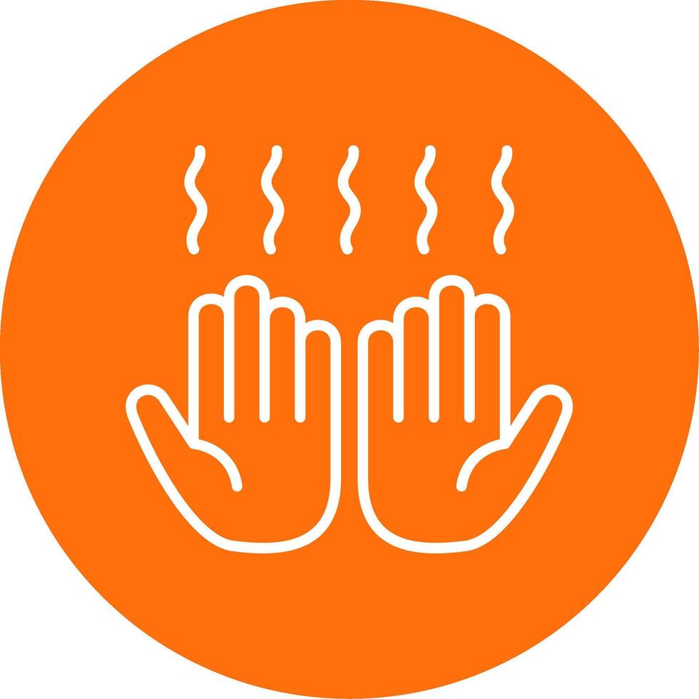 Hand Dryer Multi Color Circle Icon vector
