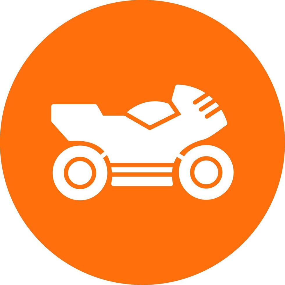 Motorcycle Multi Color Circle Icon vector