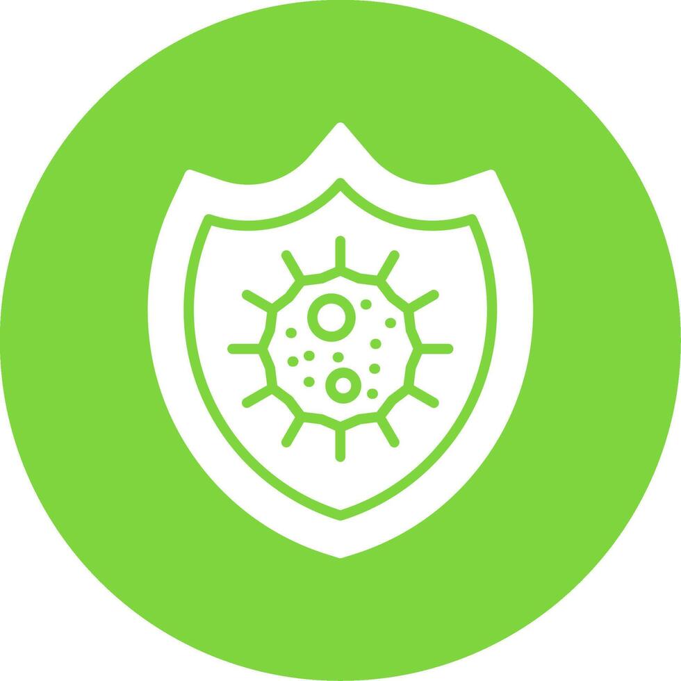 Bacteria Multi Color Circle Icon vector