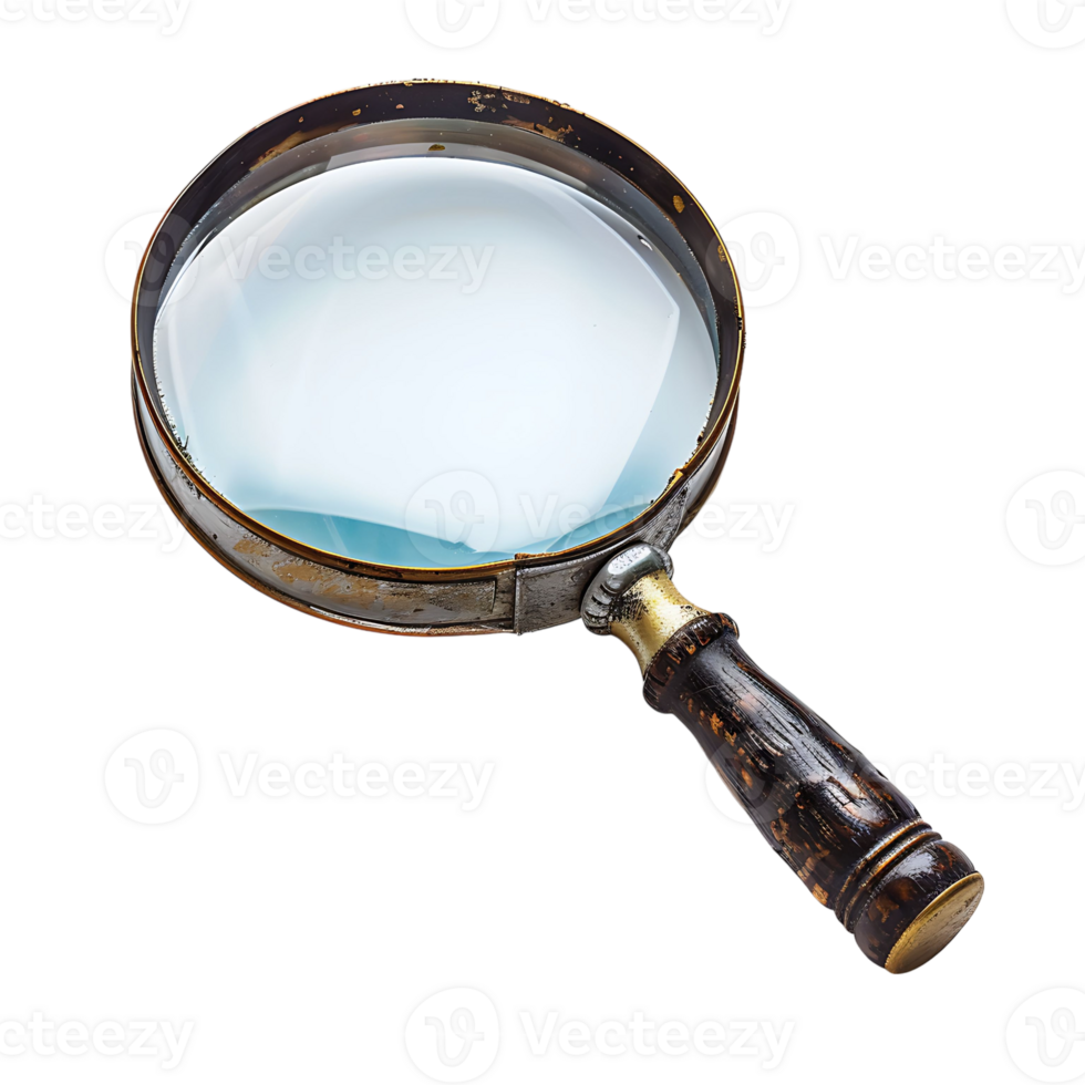 Magnifier on isolated transparent background png