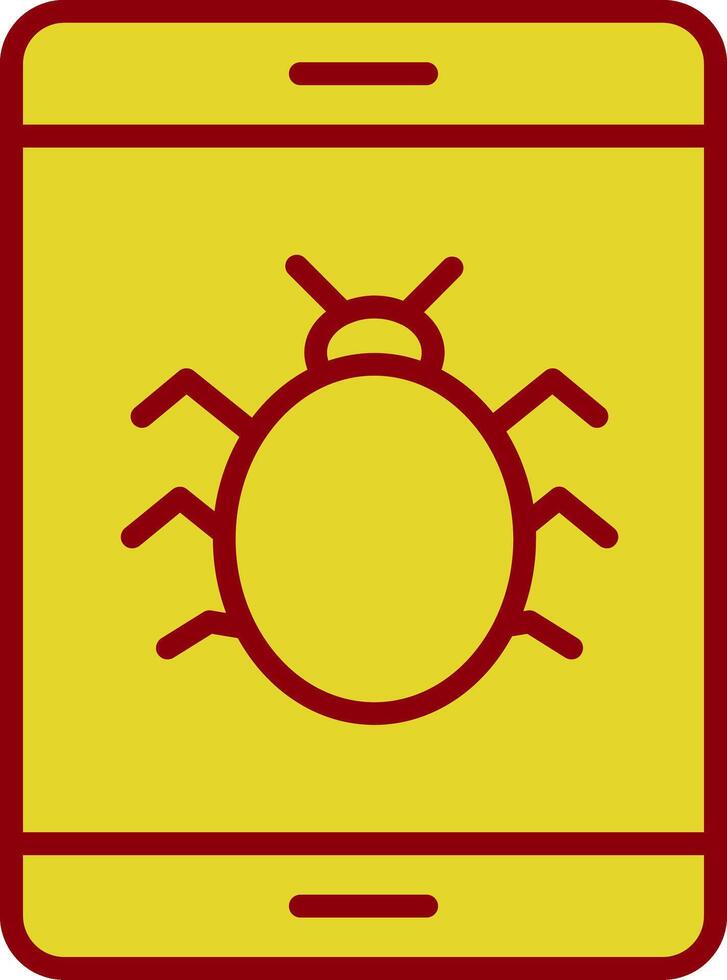 Bug Vintage Icon Design vector