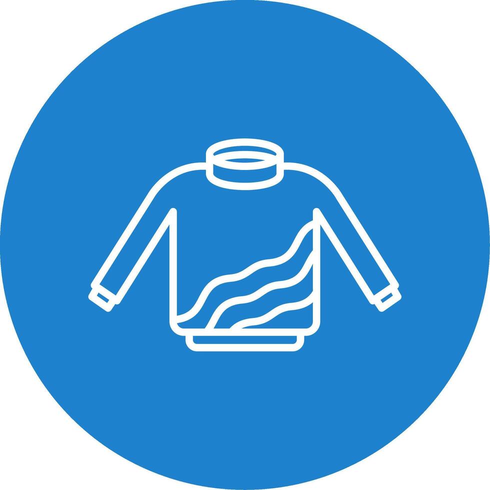Sweater Multi Color Circle Icon vector