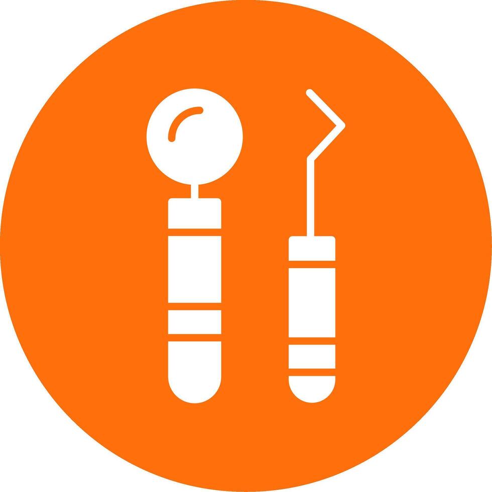 Dentist Tools Multi Color Circle Icon vector