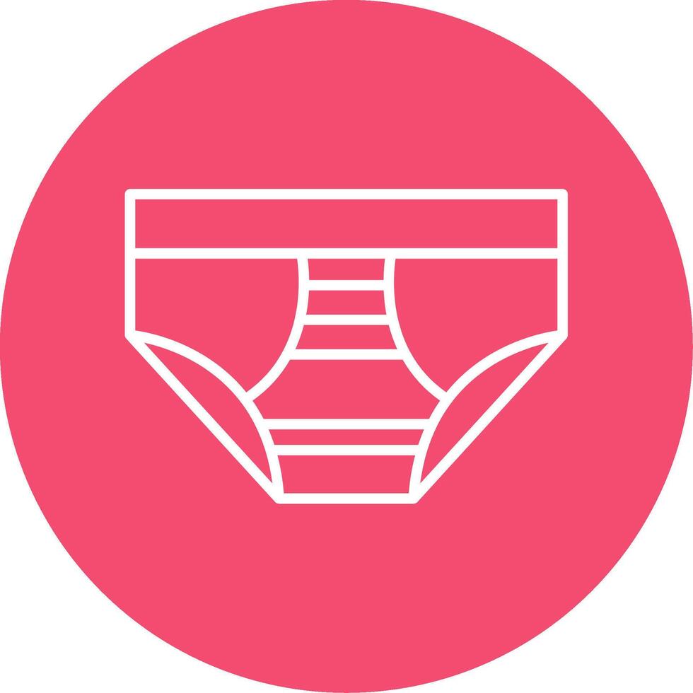 Underwear Multi Color Circle Icon vector