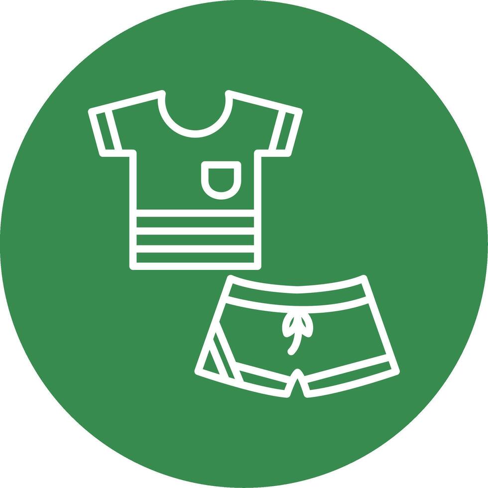 Sportswear Multi Color Circle Icon vector