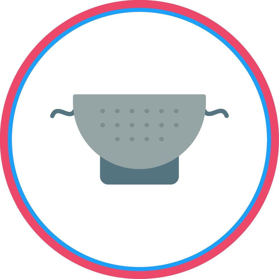 Strainer Flat Circle Icon vector