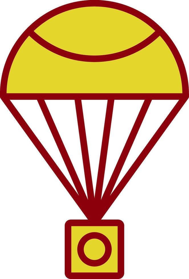 Parachute Vintage Icon Design vector