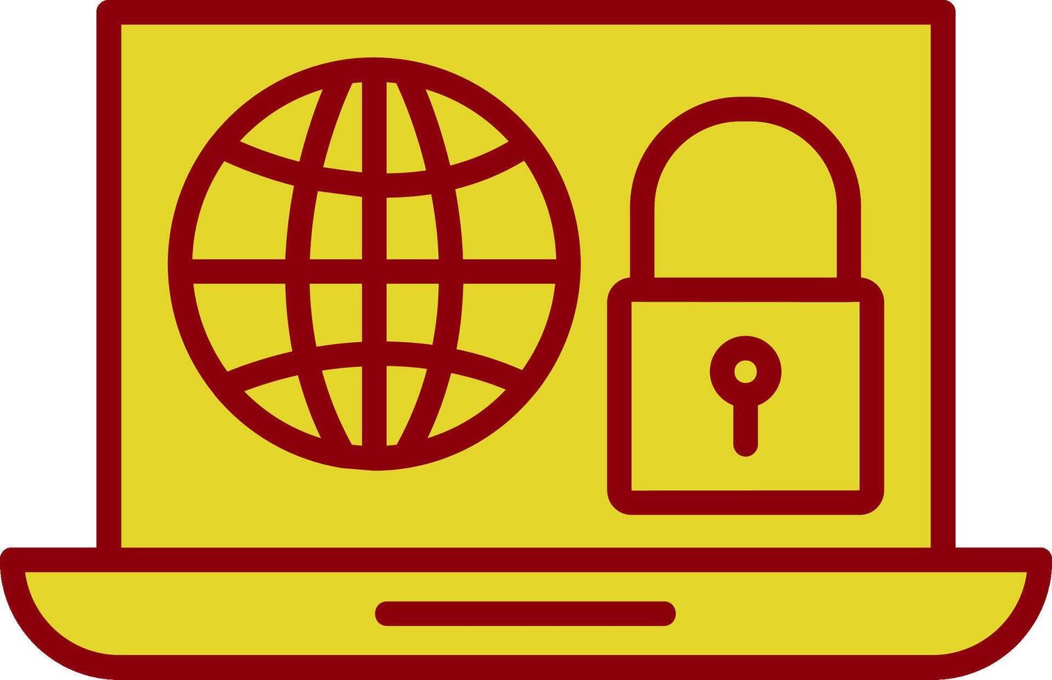 Internet Security Vintage Icon Design vector