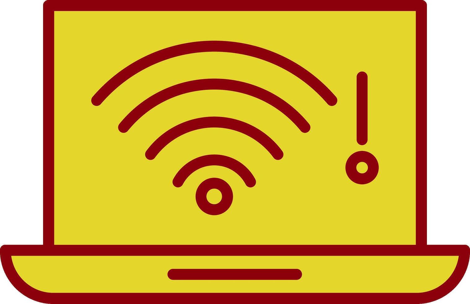 No Wifi Vintage Icon Design vector