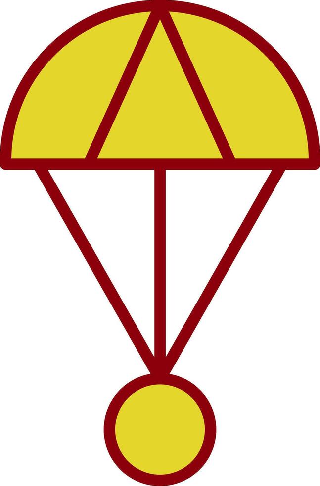 Skydive Vintage Icon Design vector