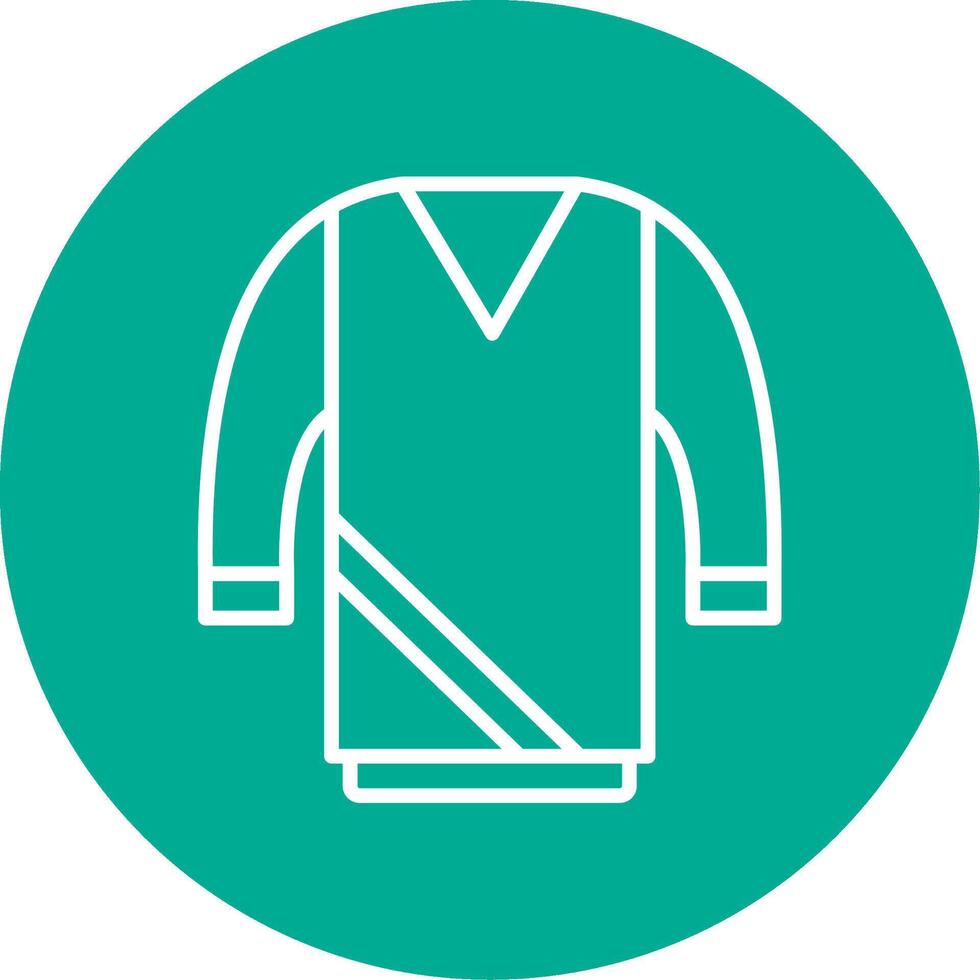 Sweater Multi Color Circle Icon vector