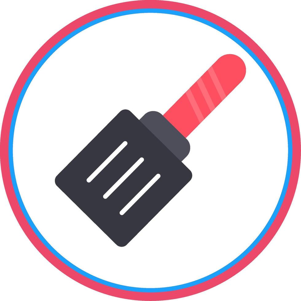 Spatula Flat Circle Icon vector