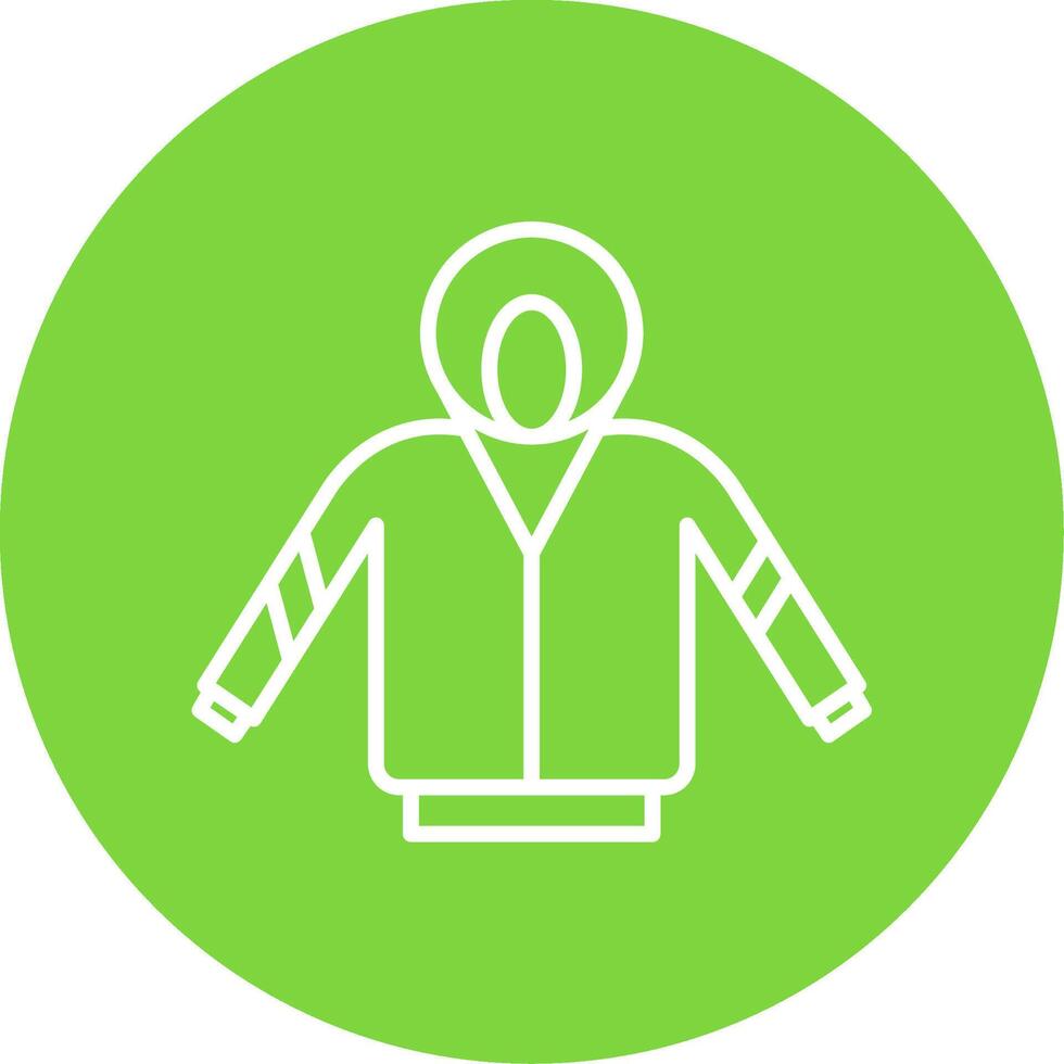 Hoodie Multi Color Circle Icon vector